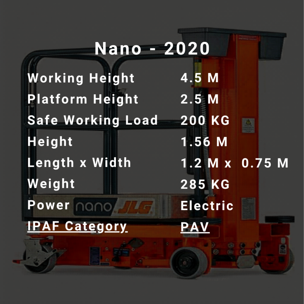 Power Tower Nano Lift Hire | Low Level Access Platform Hire | Davis Access