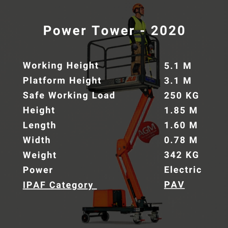 Power Tower Hire | 5.1m Low Level Access Platform Hire | Davis Access